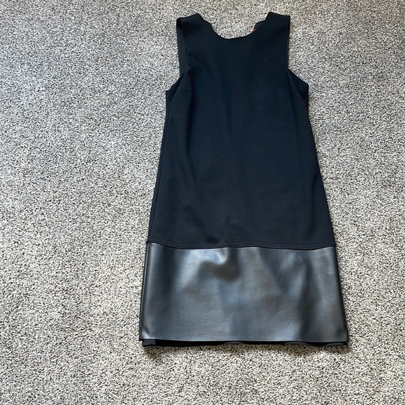Black with leather bottom RED by Saks Fifth Avenue Dress! - Picture 1 of 3